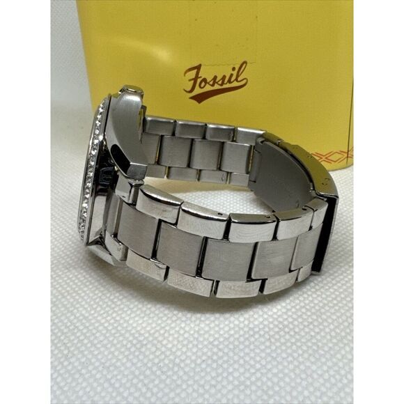Fossil Riley ES3202 Women Silver Stainless Steel Analog Dial Quartz Watch JNA12 - Picture 8 of 12